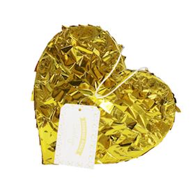 Gold Heart  - pinata